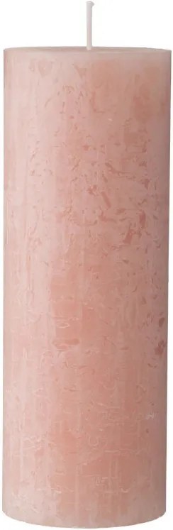 Rustieke Kaars 7 X 19 Cm (roze)