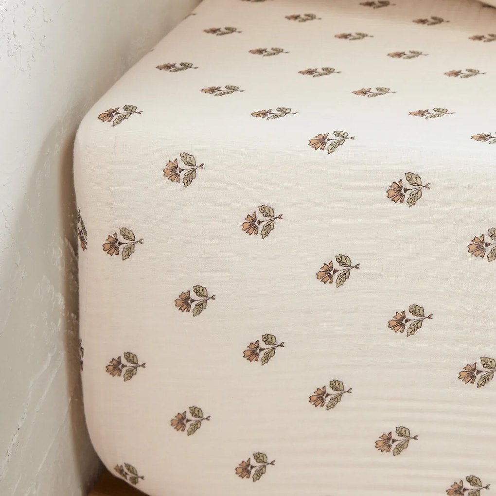 Hoeslaken in tetra, omslag 30 cm, Emeline