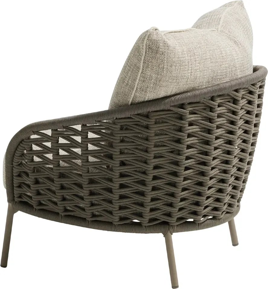 4 Seasons Outdoor Vera loungestoel Mocca Loungestoel beige weerbestendig