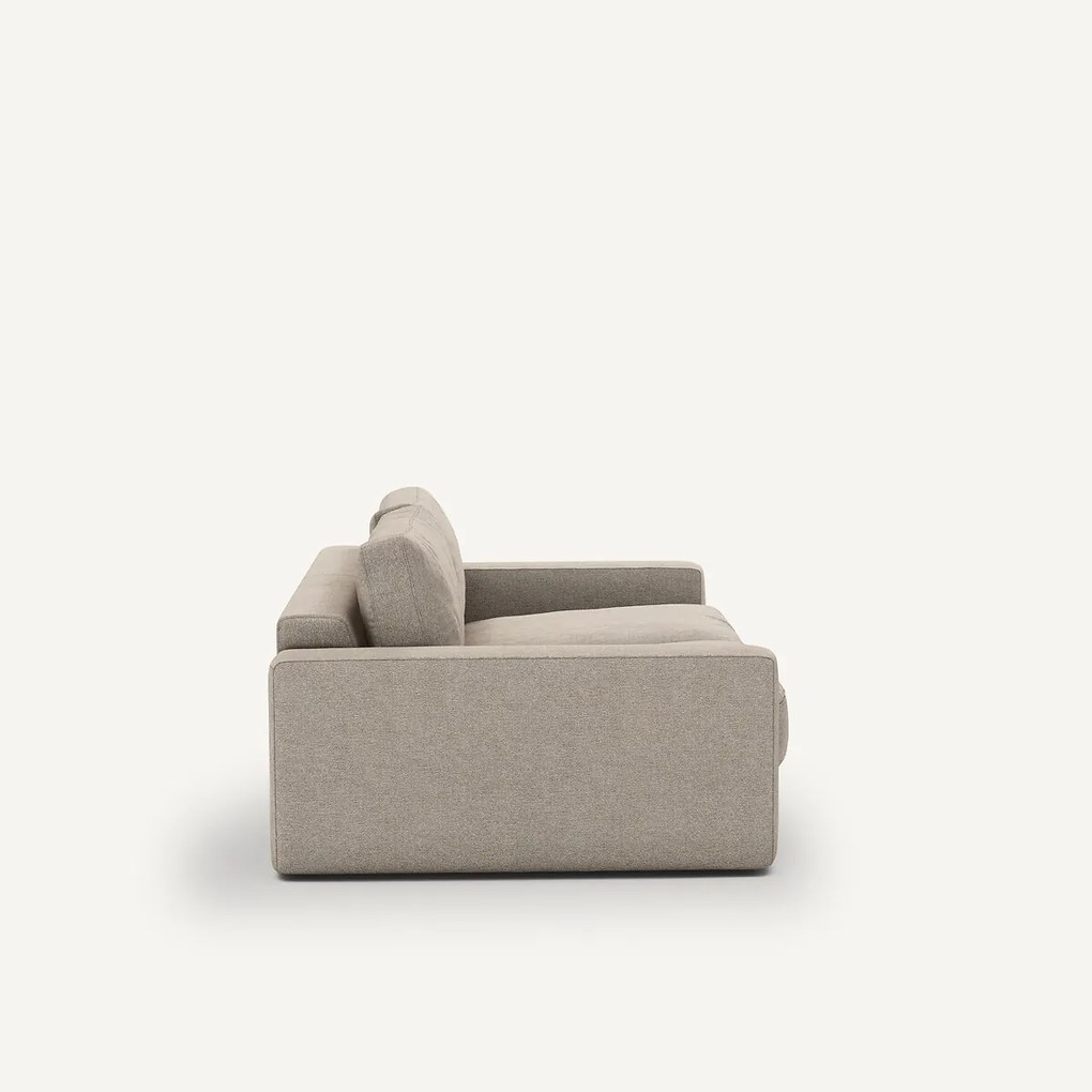 3-zits bank, omvormbaar, in structuurviscose en linnen, SKANDER