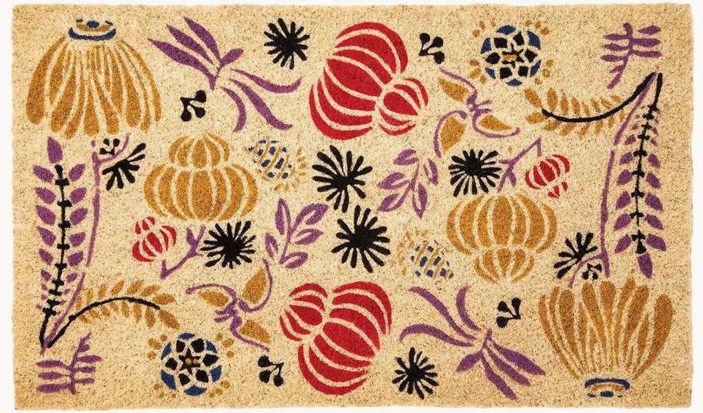 Handbeschilderde kokos deurmat New Fantasies