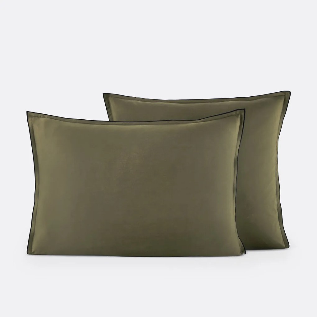 Kussensloop in gewassen satijnkatoen, Victor, effen