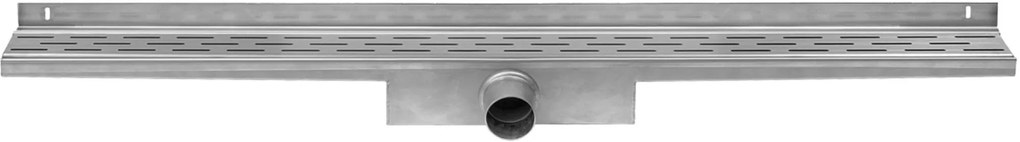 Easy Drain Compact Wall 30 afvoergoot 6x100 cm zijuitlaat RVS