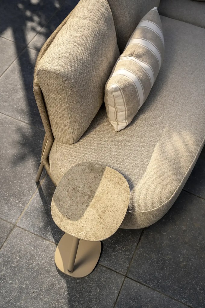 Taste by 4 Seasons Florence hoek loungebank latte *Showroommodel LoungebankLoungeset taupe weerbestendig