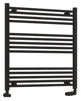 Eastbrook Wendover handdoekradiator 75x80cm 551W zwart mat