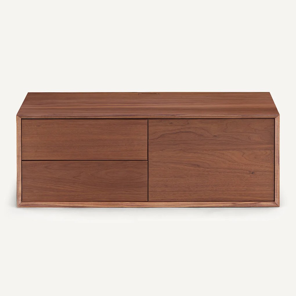 TV-meubel L110 x P42 cm notenhout, Archivita XL