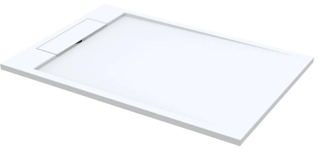 Douchebak Best Design Decent 160x90x4.5 cm Solid Surface Mat Wit