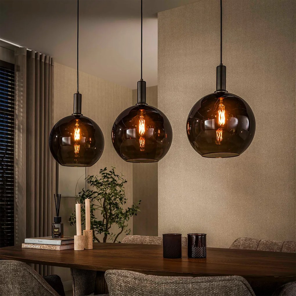 Hanglamp Tricolore 3-lichts Bruin