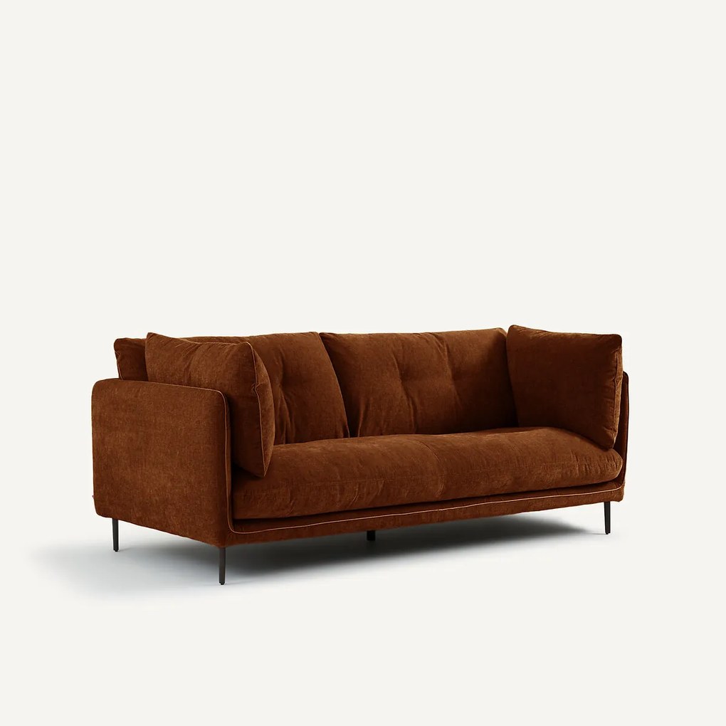Compacte zetel in chenille fluweel, Botero