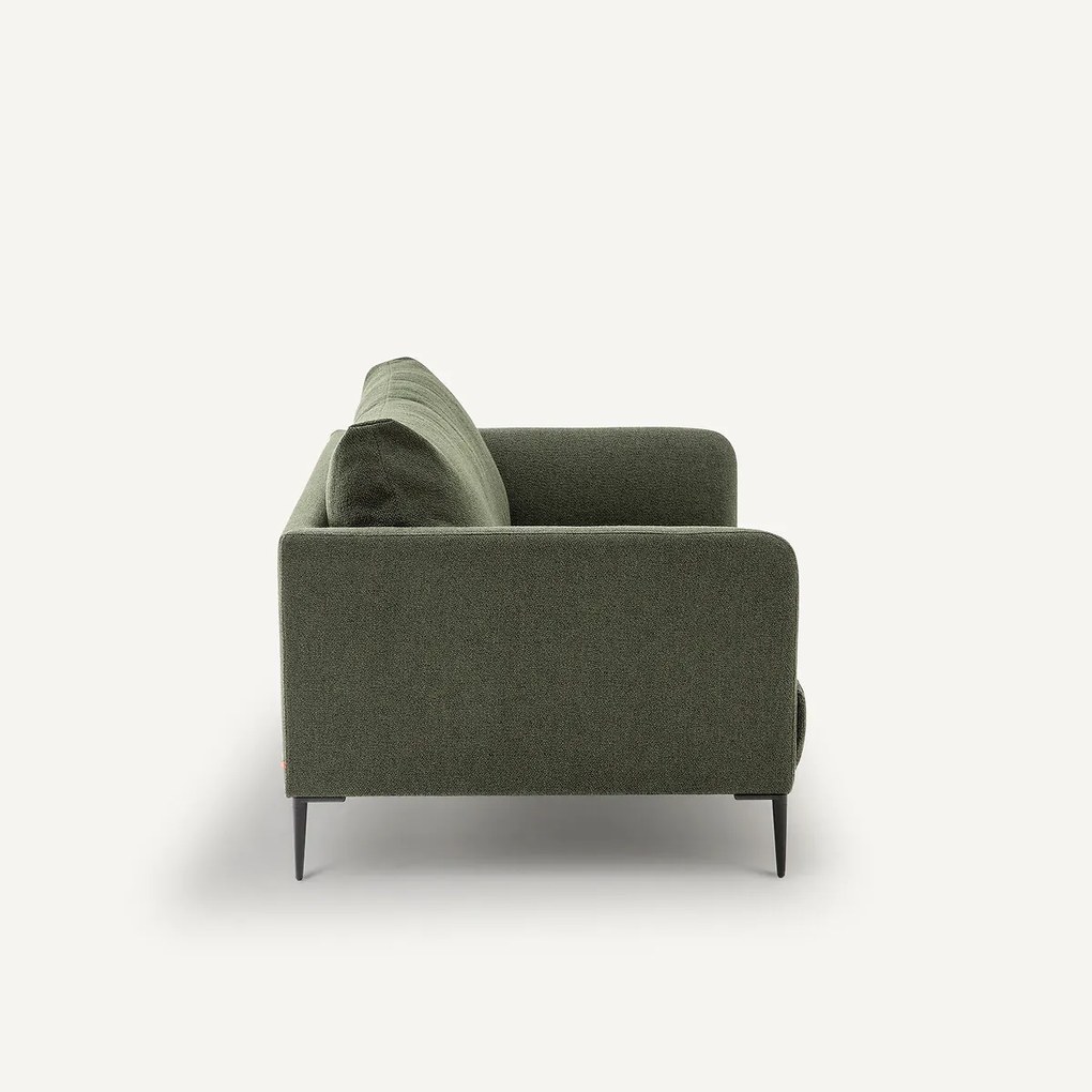 2-zits bank in gemêleerde stof met bouclé-effect Oscar, ontwerp Emmanuel Gallina