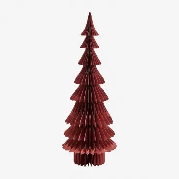 Kixel Papieren Kerstboom Rood – Sangria - Sklum