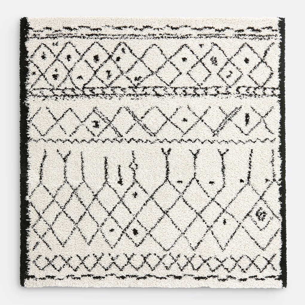 Vloerkleed in Berber stijl, vierkante vorm, Afaw