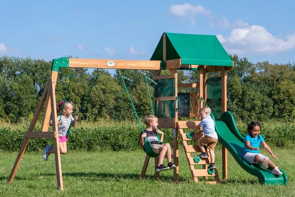 Houten speeltoestel met torentje Buckley Hill