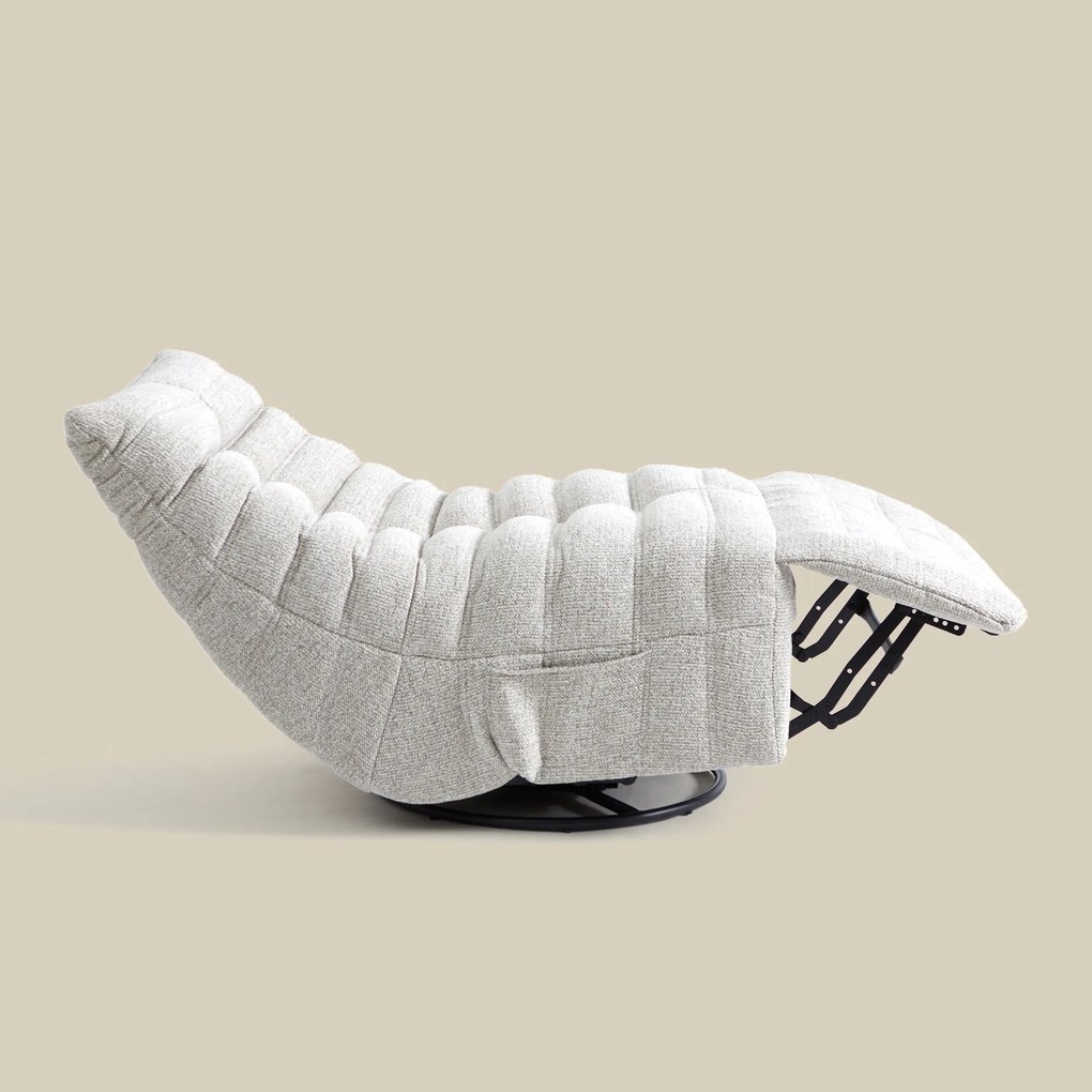 Elektrische Lounge Fauteuil Beige