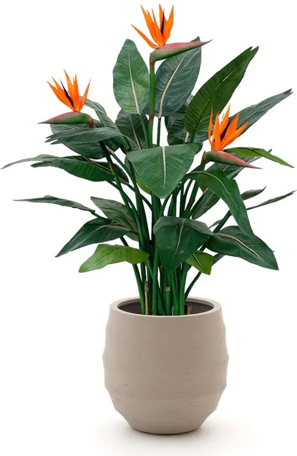 + 15% kassakorting | Kunstplant Designplants Luca Lifestyle | Oranje Kunststof  | Inclusief bloempot | Geschikt voor buiten en binnen | Kees Smit Tuinmeubelen