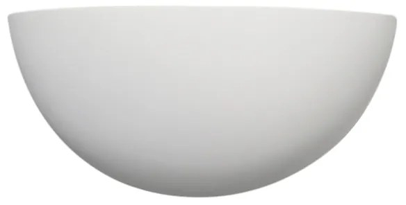 Moderne wandlamp wit gips halfrond - Britt