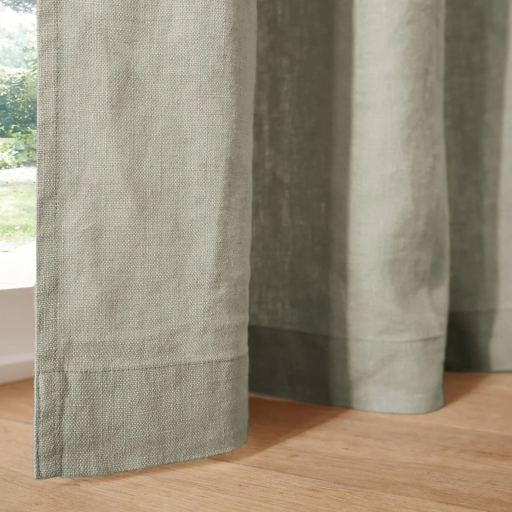 Linnen gordijn met oogjes, Elba