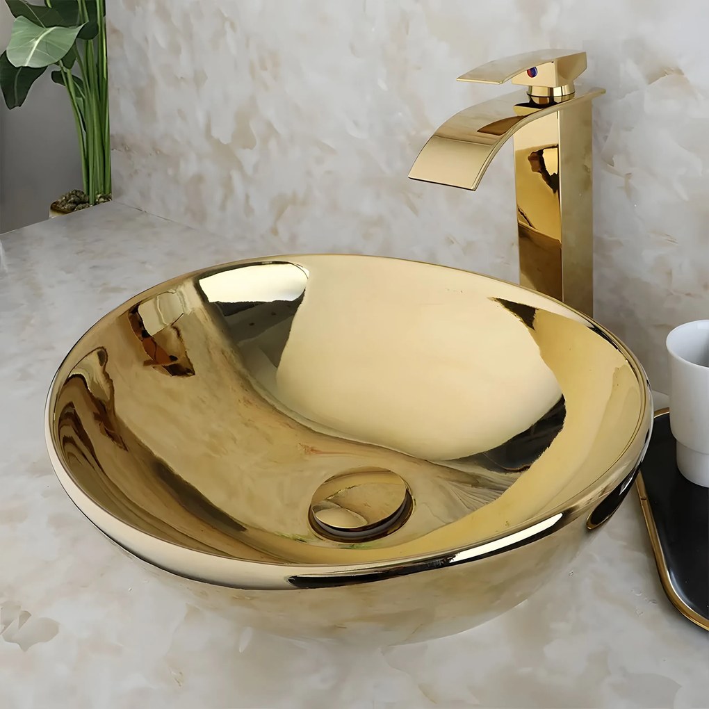 Opzetwastafel Rea Sofia Gold