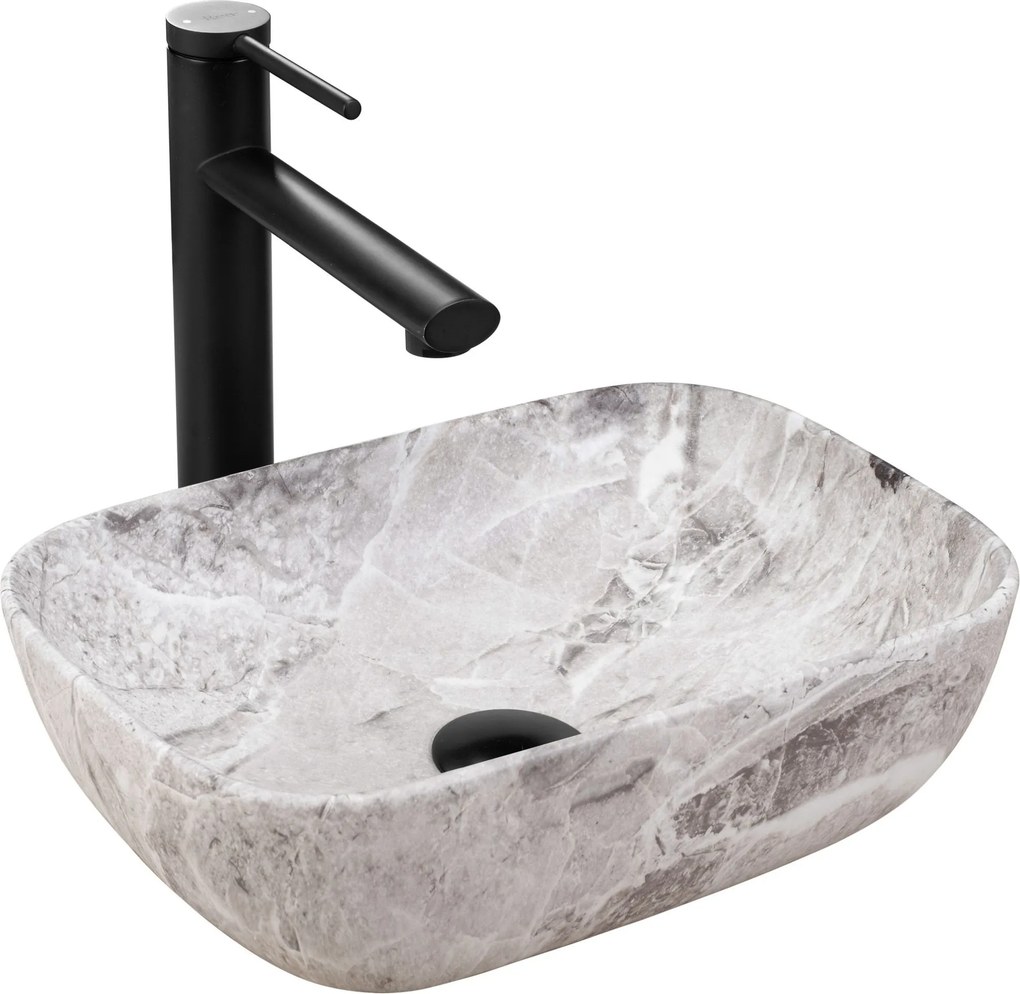 Opzetwastafel Rea Belinda mini stone matt