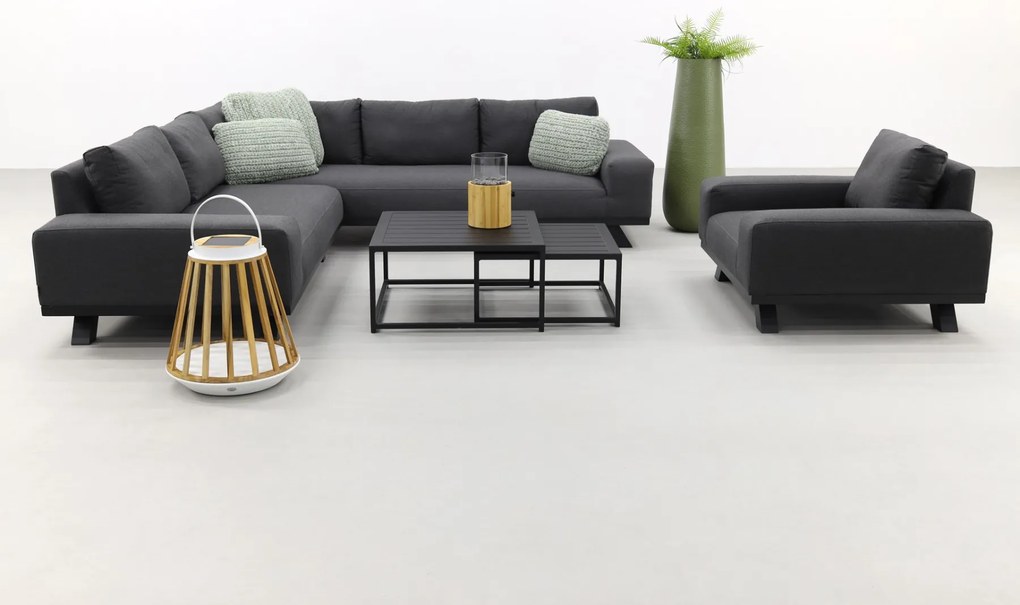 Barcelona/Royalty Sunbrella loungeset - Sooty - 5-delig incl. loungestoel OP=OP