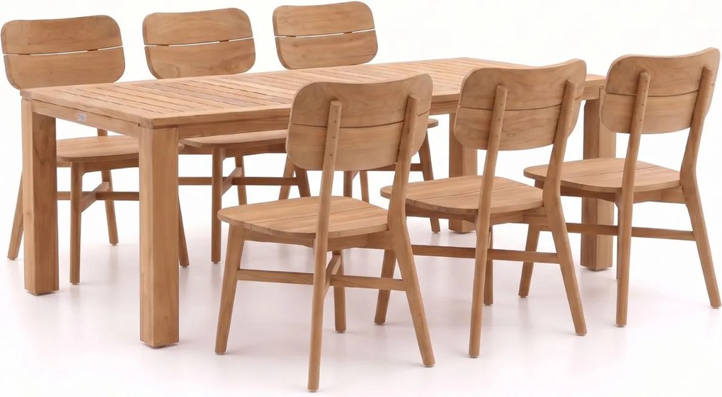 Diningset Bellagio  | 6 personen | Tuinset teakhout | 7-delig | Kees Smit Tuinmeubelen