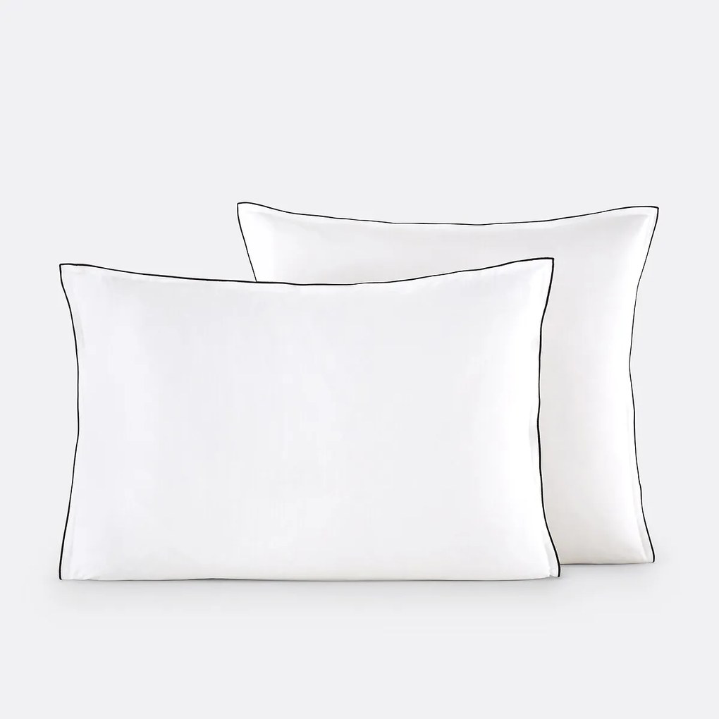 Kussensloop in gewassen katoensatijn van 118 draden, Victor uni