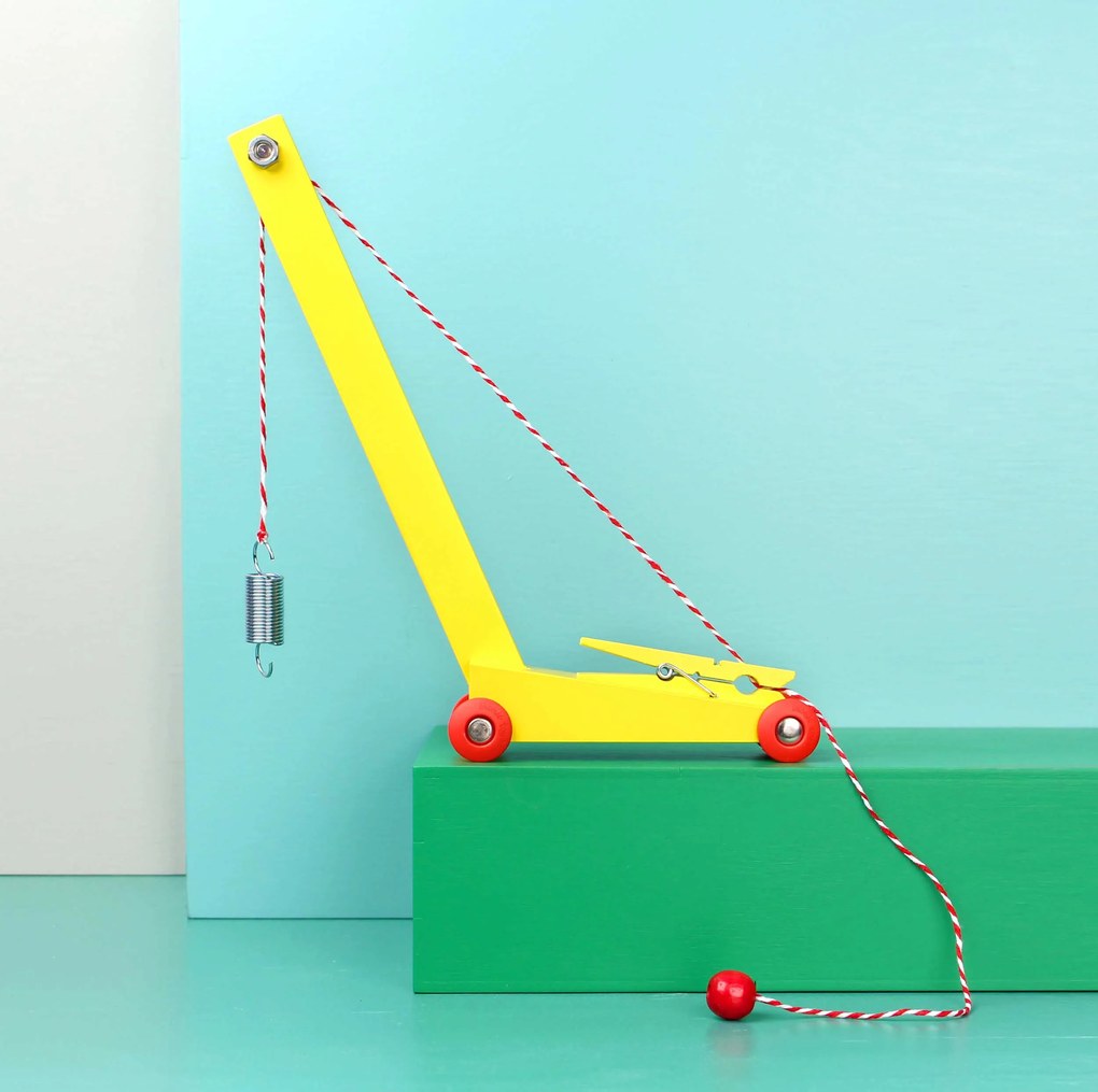 Floris Hovers Gele Hijskraan - Limited Edition Dutch Design Object