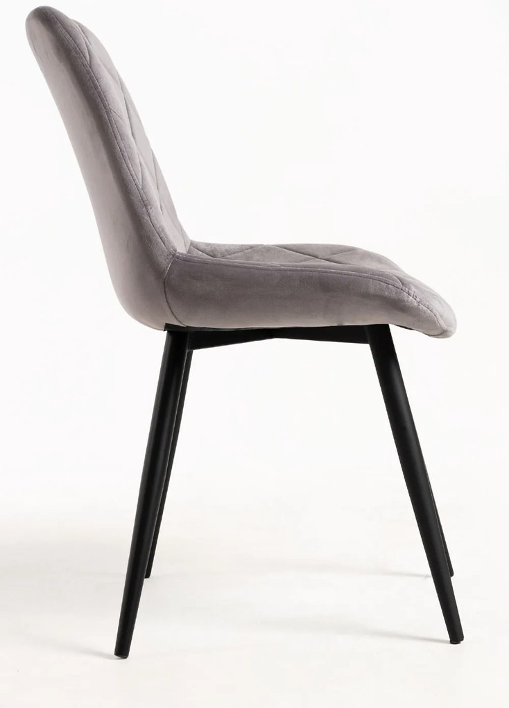 Set 4 Min Fluwelen Stoelen