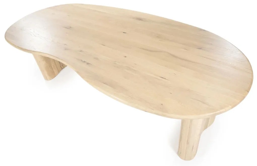 Eleonora Josh Eiken Eettafel Organisch Naturel 250 Cm - 250 X 110cm.