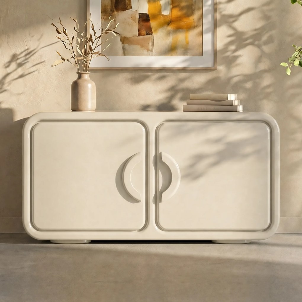 Retro Dressoirs Beige - 120x40x65cm.