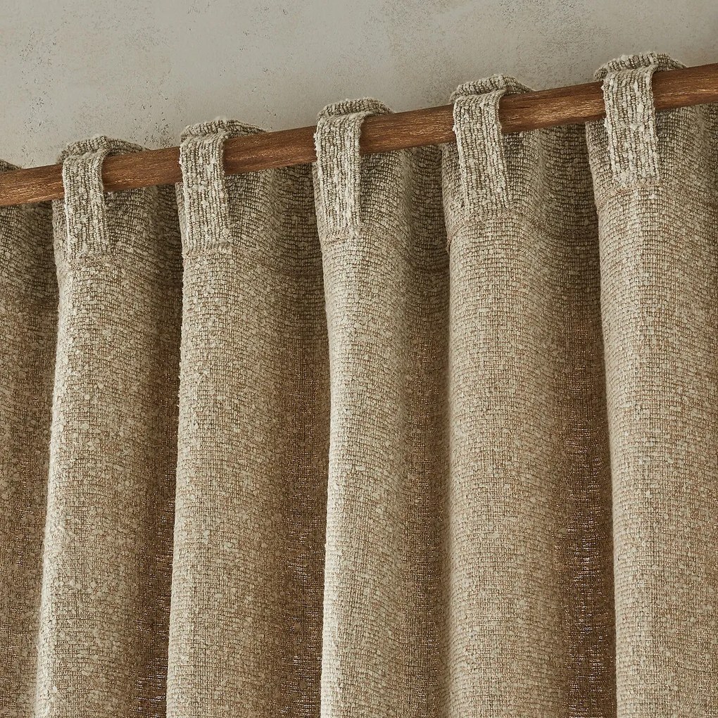 Gordijn linnen/viscose, made in France, Olivi