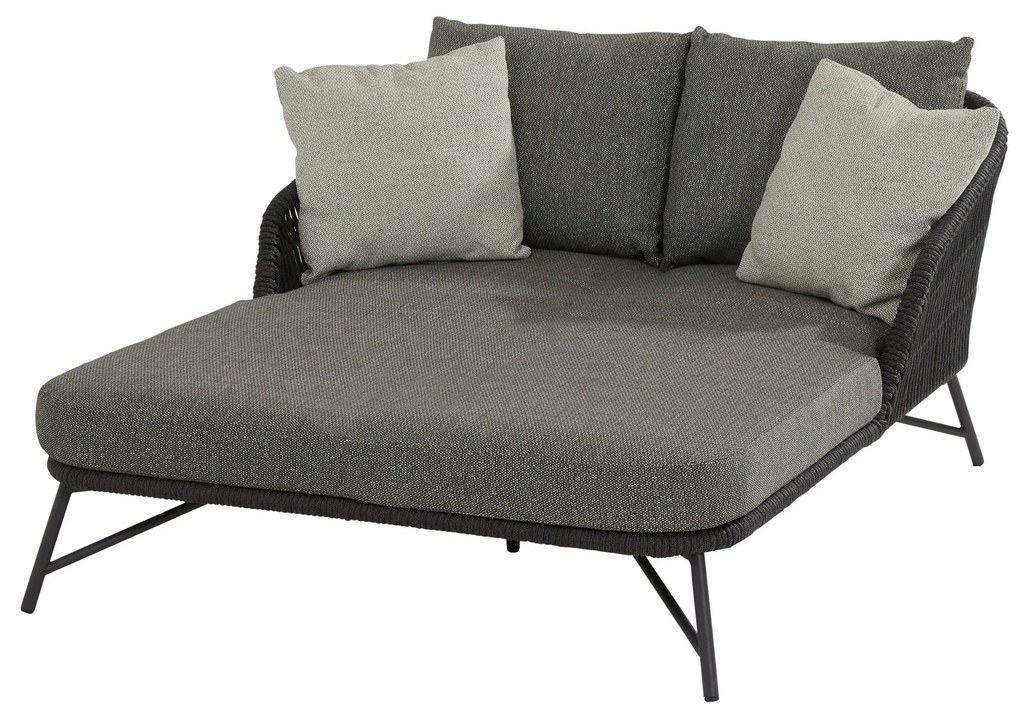 4 Seasons Outdoor Marbella 2-persoons ligbed SALE Ligbed zwart weerbestendig