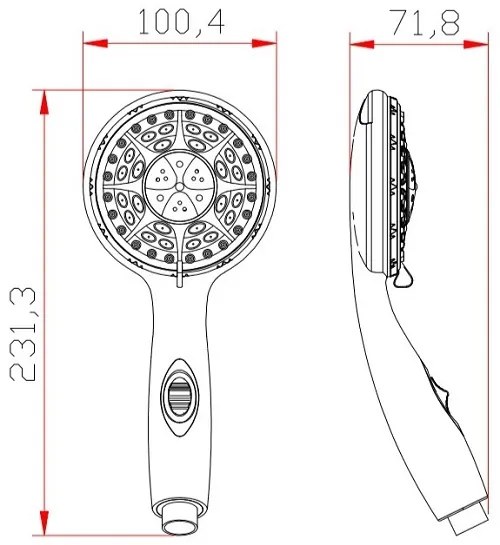 Schutte AQUA 2 SAVE waterbesparende handdouche