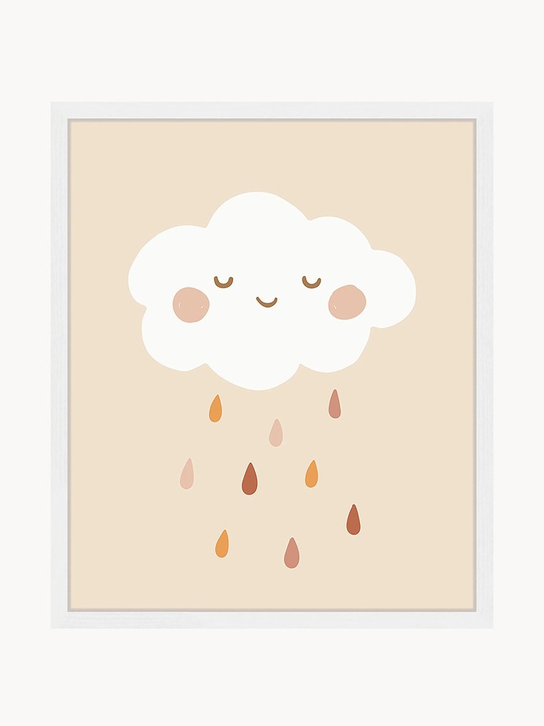 Ingelijste digitale print Lovely Rain