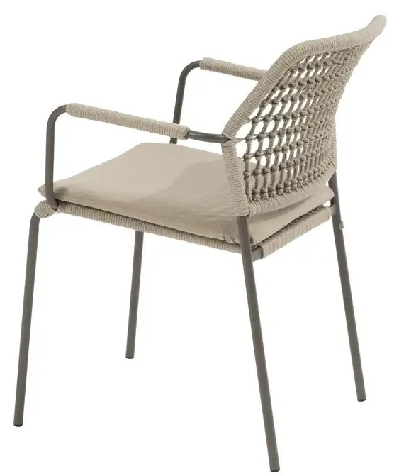 Taste by 4 Seasons stapelbare Barista tuinstoel terre Tuinset bruin weerbestendig