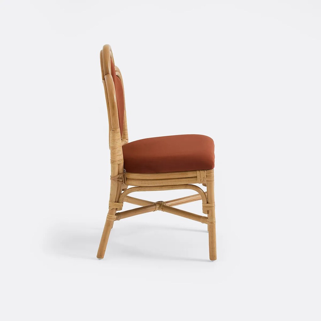 Stoel van rotan en stof, RIBIA