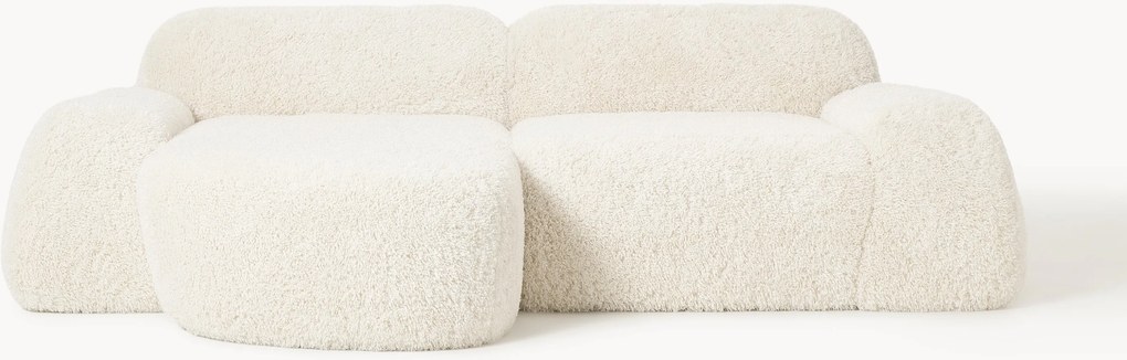 Modulaire teddy hoekbank Wolke (3-zits)