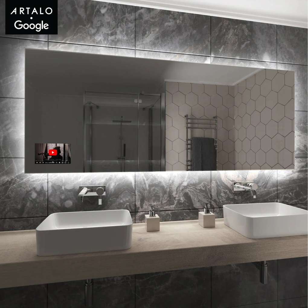 SMART spiegel met LED verlichting M24 + SmartScreen with Google TV