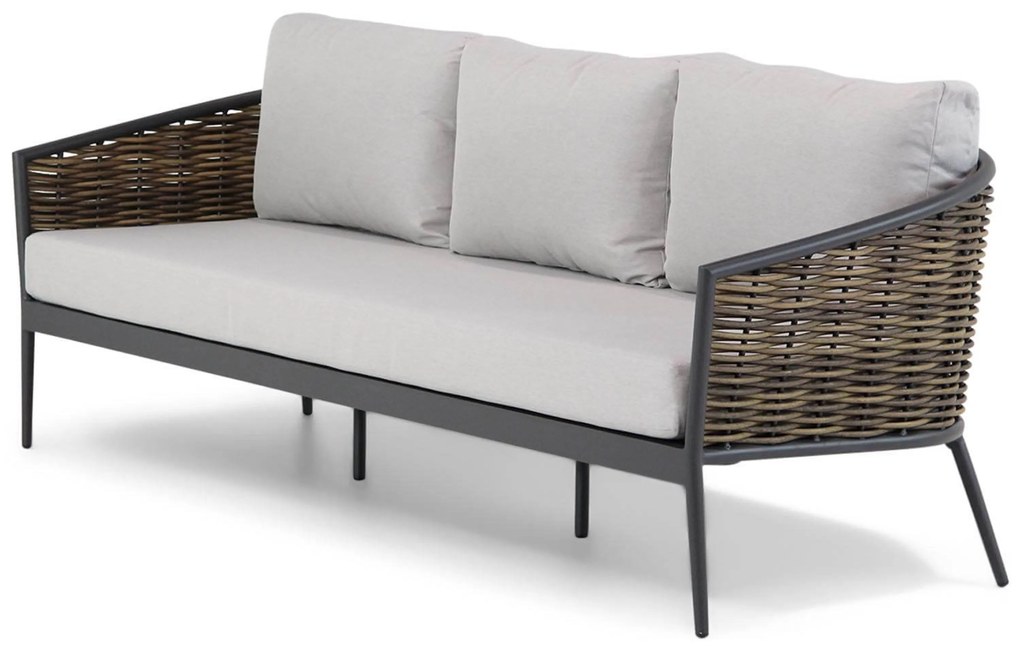 Stoel en Bank Loungeset 5 personen Aluminium Grijs  Coco Coco Palm