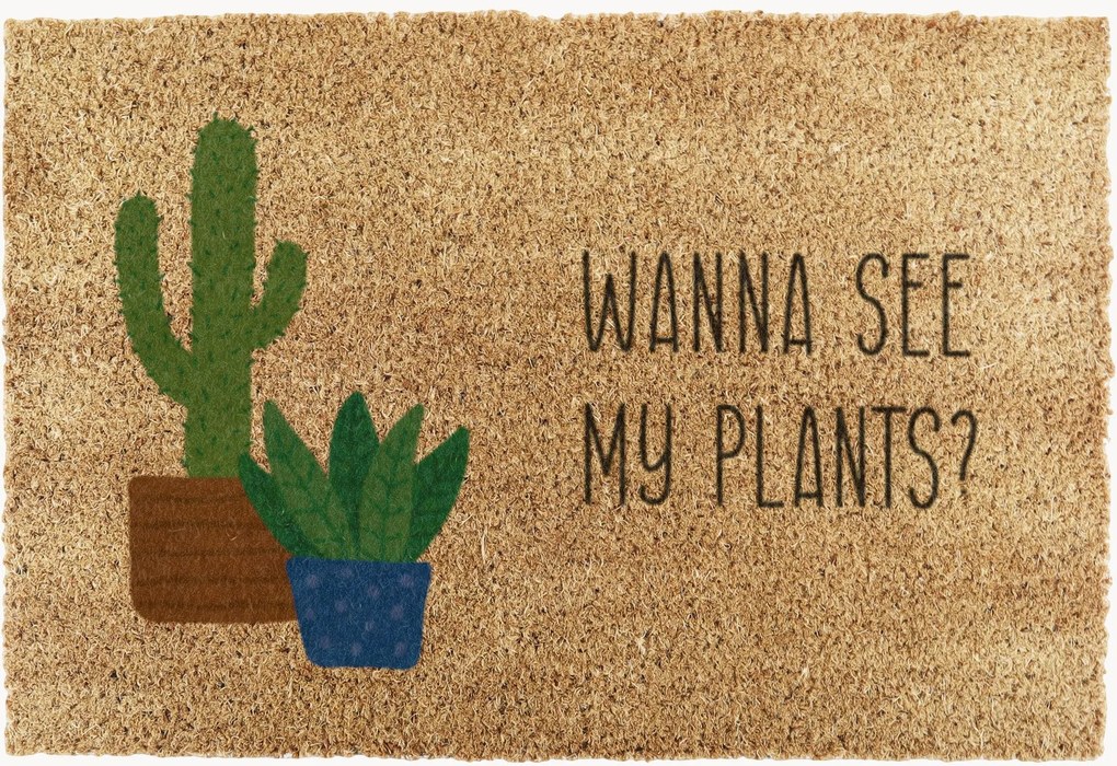 Deurmat Wanna See My Plants