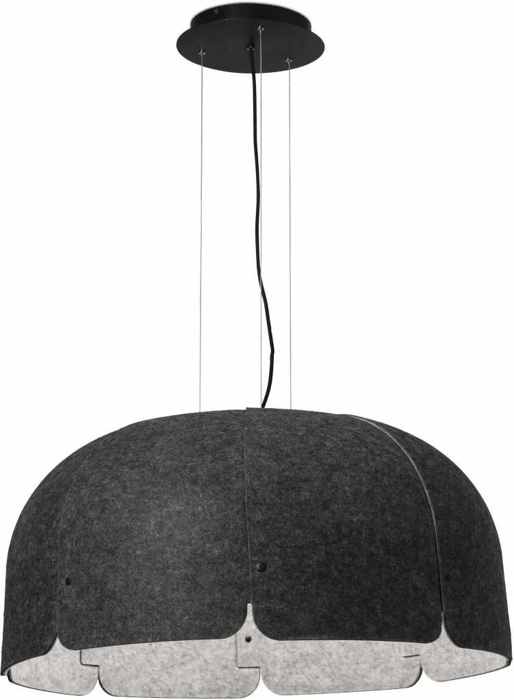 Akoestische Hanglamp Zwart-Grijs type MUTE