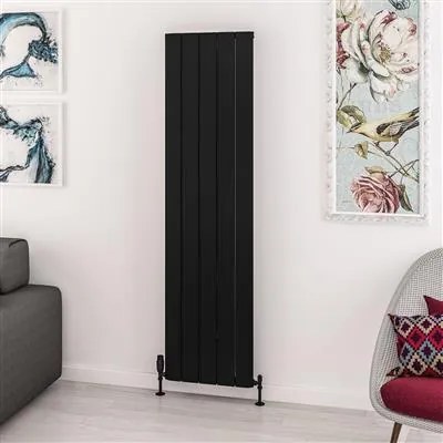 Eastbrook Withington radiator 45x180cm aluminium 1338W zwart mat