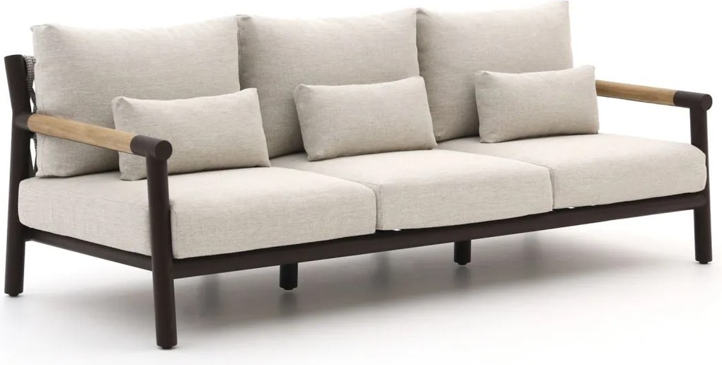 Loungebank Tuin Zavelli  | Aluminium | 3 personen | Tuinbank Beige | 237cm | Incl. kussens | Kees Smit Tuinmeubelen