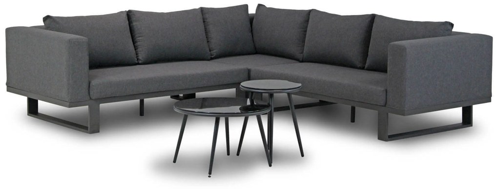 Hoek loungeset 5 personen Aluminium/Outdoor textiel Grijs  Lifestyle Garden Furniture Club/Enchante