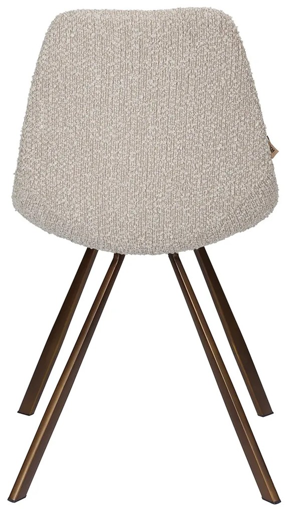 Dutchbone Franky Boucle Beige Boucle Eetkamerstoel