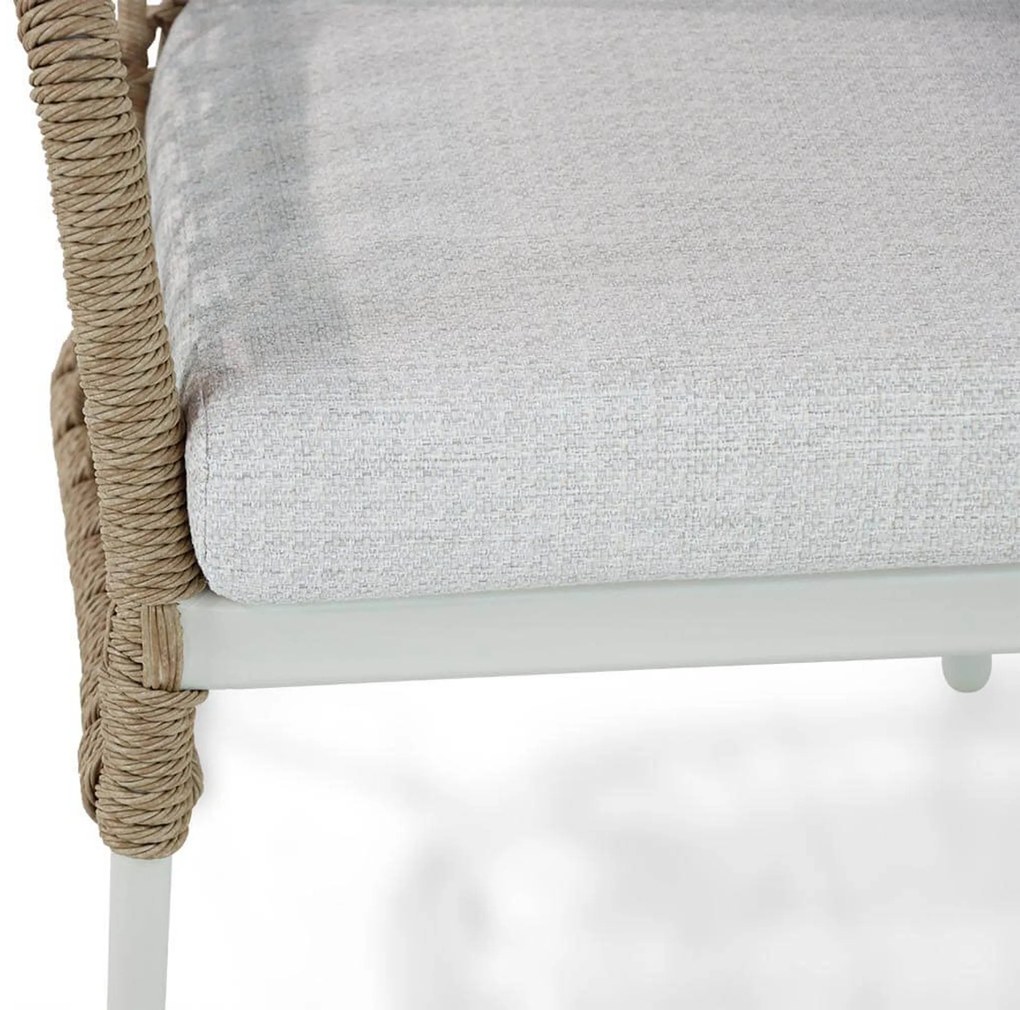 Tuinset 4 personen 165 cm Aluminium/wicker Taupe Coco Bali/Brighton