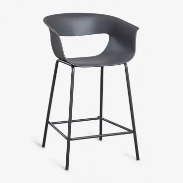 Alanys Hoge Tuinkruk Van Polypropyleen En Ijzer Grijs – Grafiet & ↑65 Cm - Sklum
