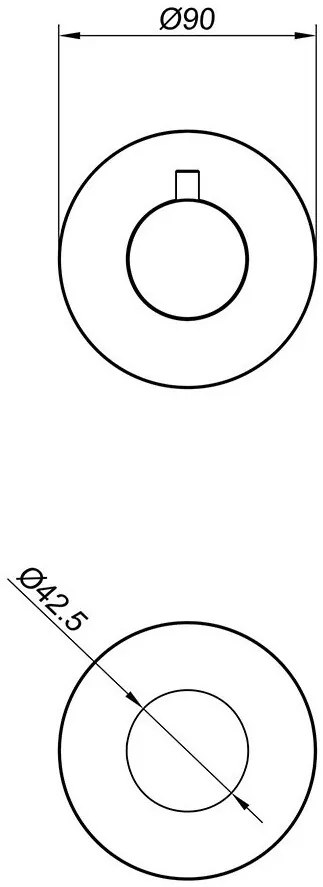 Mueller Round stopkraan compleet mat zwart