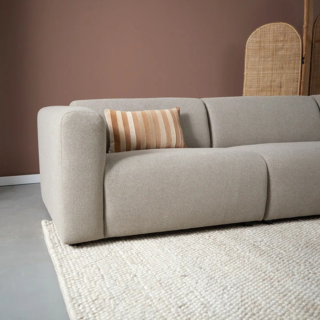Hoekbank Met Chaise Longue Rechts Taupe