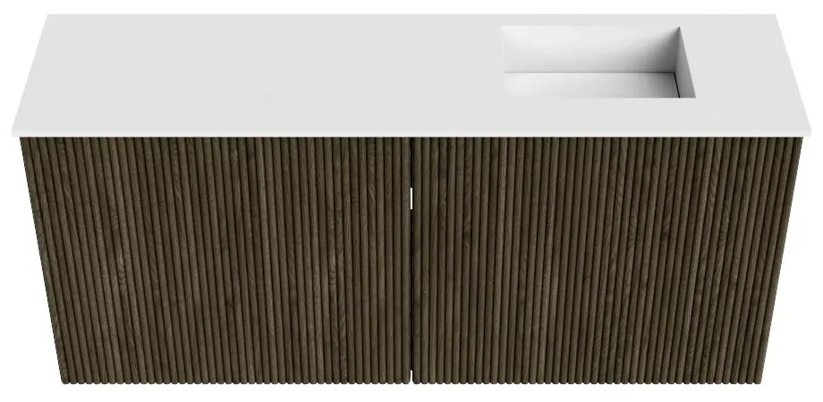Mondiaz Joya 90cm toiletmeubel shadow met wastafel faye rechts 1 kraangat talc